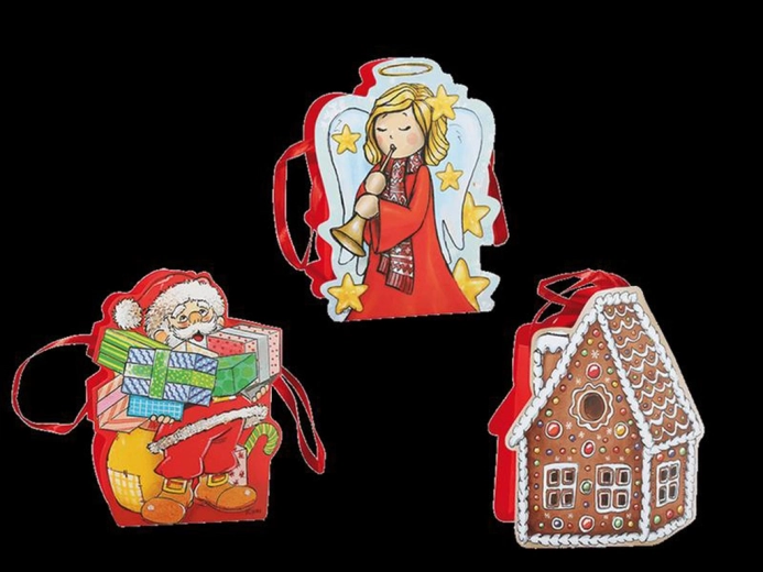 Julegavepose 19 × 15 cm, mix af motiver