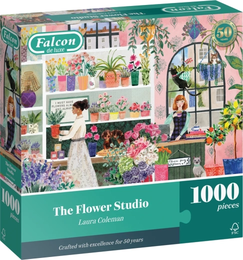 Falcon puslespil Blomsterstudio 1000 brikker