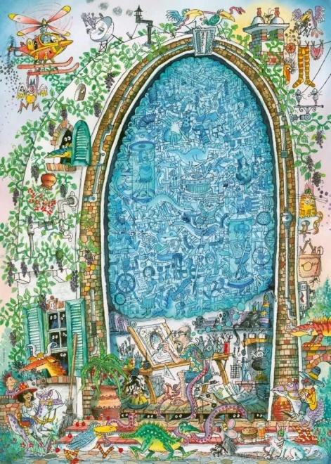 Puslespil 1000 brikker – kunstnerens vilde sind, Paul Korky (puslespil + plakat)