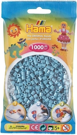 Hama MIDI strygeperler pastelblå 1000 stk.