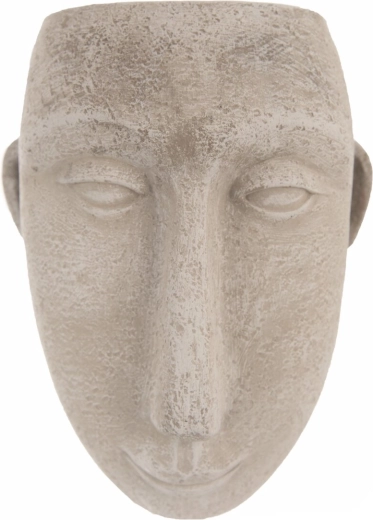 Hængende betonkumme i hovedform, grå, 15 × 10 × 19 cm