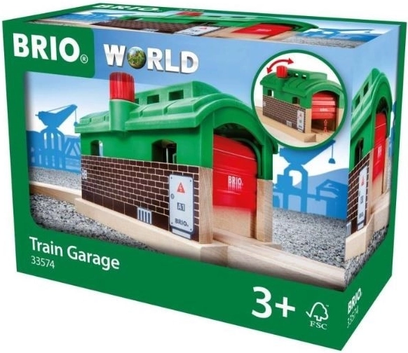 Brio World togdepot – garage til tog