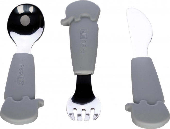 FreeON sæt af bestik i rustfrit stål grå