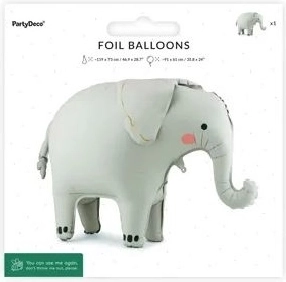 Stående folieballon Elefant 91 × 61 cm