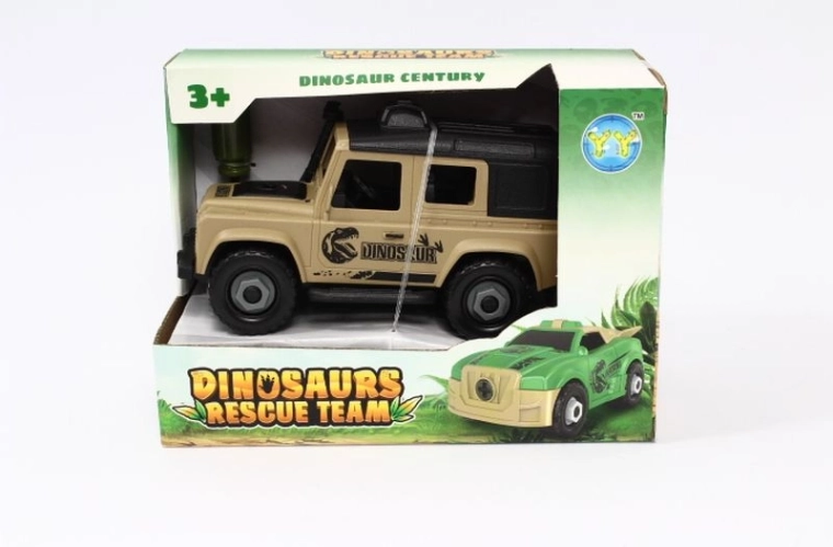 Dinosaurbil med hjul, der kan skrues på
