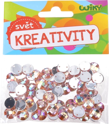 Dekorative perler til påsyning 10 mm – 80 stk.