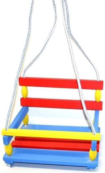 Trægynger i farver med sikkerhedsbøjle