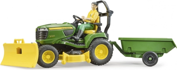 Havetraktor JOHN DEERE X949 med BRUDER gartnerfigur