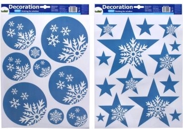 Vinduets dekoration til jul 41x29 cm