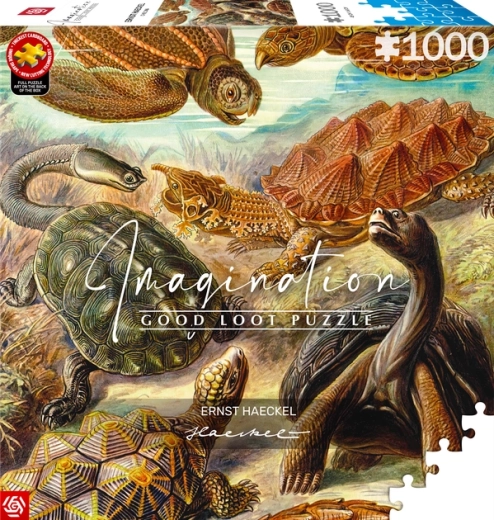 GOOD LOOT Puzzle Imagination: Ernst Haeckel – havskildpadder, 1000 brikker