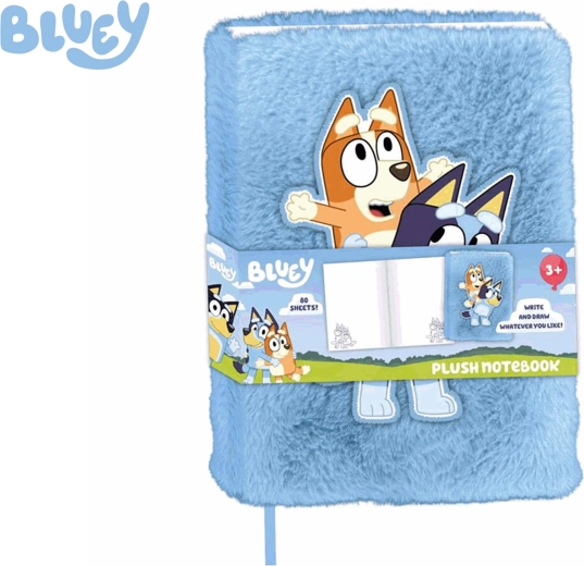 Plysbog BLUEY A5, 80 sider