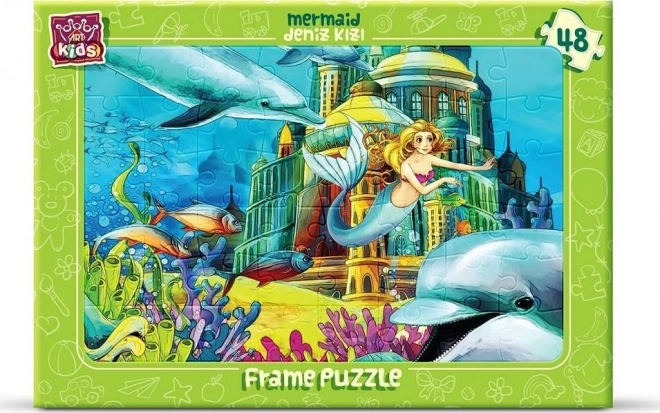 ART PUZZLE havfrue – pladepuzzle, 48 brikker