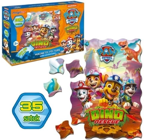 Paw Patrol Dino Rescue magnetisk sæt 35 stk.