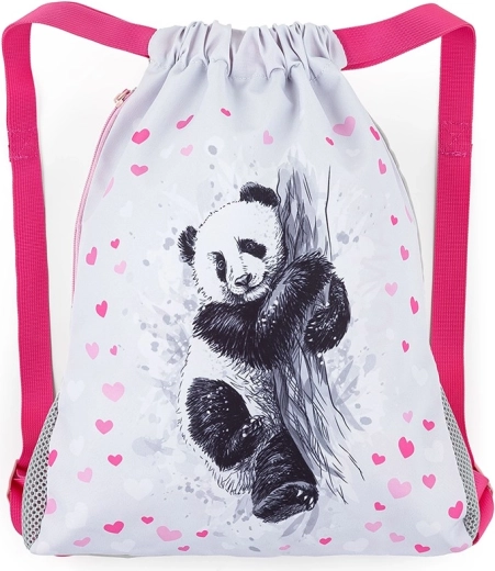 Bagmaster skopose til indesko og gymnastik med panda