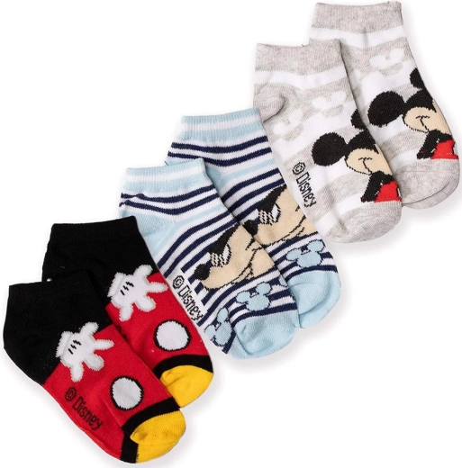 Sæt med lave Mickey-sokker – 3 par