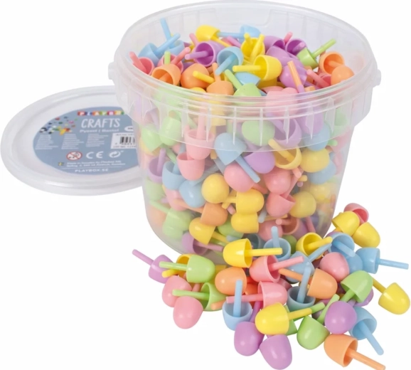 Playbox farverig mosaik med knapper 350 stk.