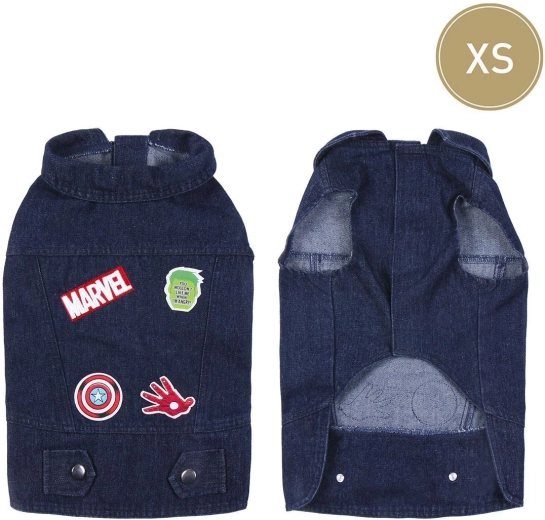Denim-tøj til hund Marvel XS