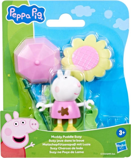 Hasbro Peppa Pig – sjov i pytterne: Suzy, figur med tilbehør