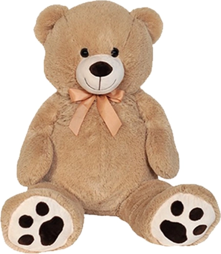 Plys-bamse beige 100 cm