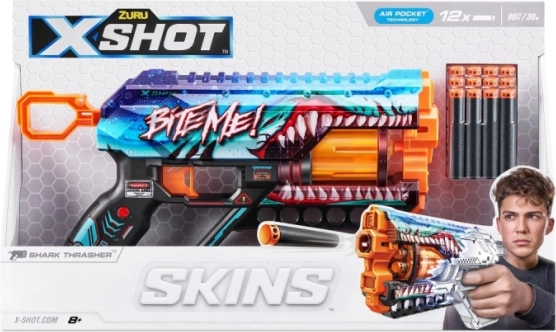 X-shot skins griefer thrasher – skumdartpistol, 12 pile
