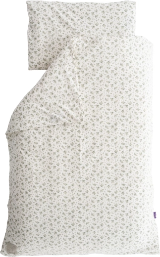 Träumeland jersey-sengetøj olive 100 × 135 cm + 40 × 60 cm