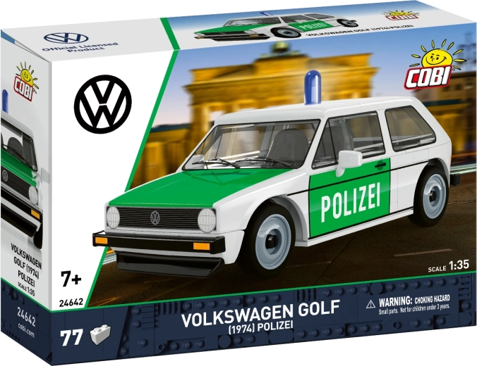 Cobi Volkswagen Golf I (1974) Polizei 1:35 - byggesæt
