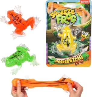 Optrækkelig gummifrø 10 cm