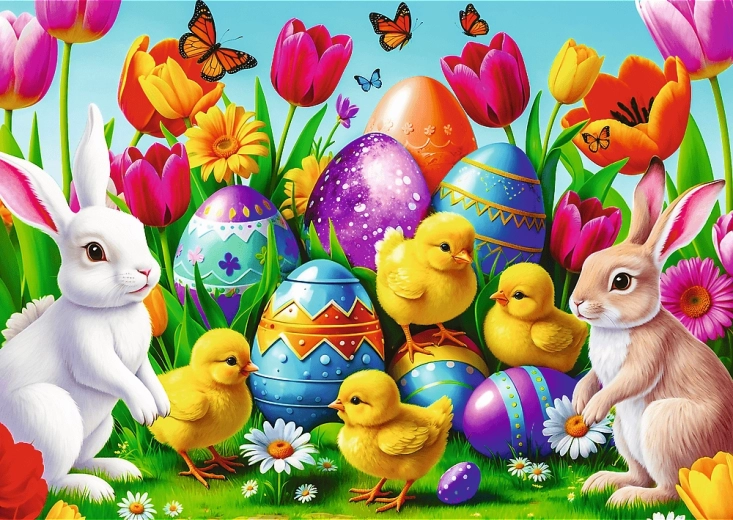 Puslespil Påskemark 500 brikker TREFL