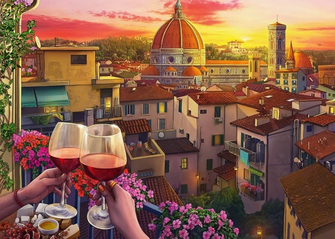 Ravensburger puslespil Hyggelige steder: terrasse i Firenze XXL 500 brikker