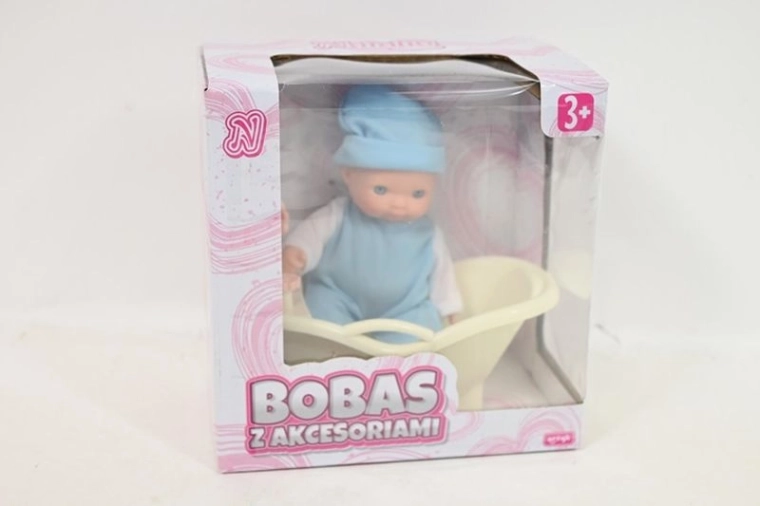 Babydukke Natalia 11 cm med badekar