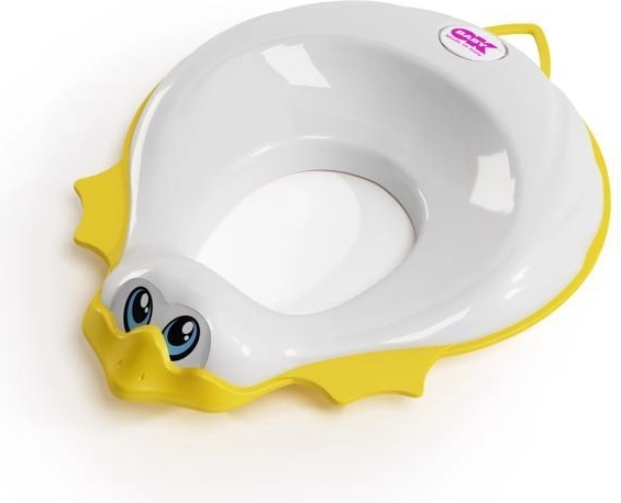 Ok Baby toiletsædereduktion Ducka hvid med blød polstring