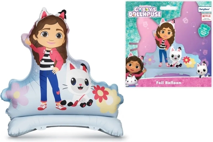 Fritstående folieballon Gabby’s Dollhouse (Koci Domek Gabi) 92 × 90,5 cm - 1 stk