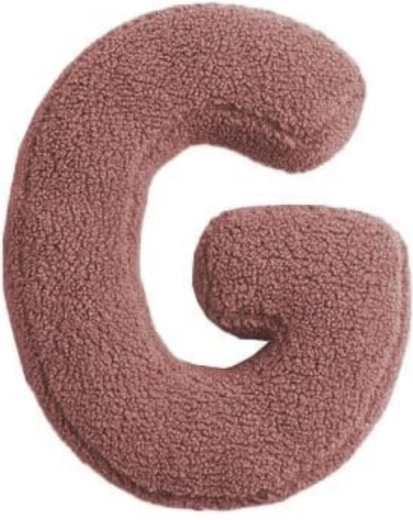 Mealini plys-bogstav G i pink - 1 stk.