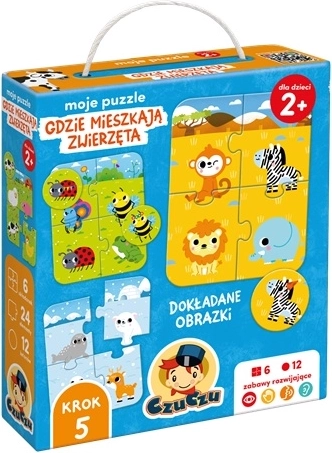 CzuCzu Mine puslespil Hvor bor dyrene