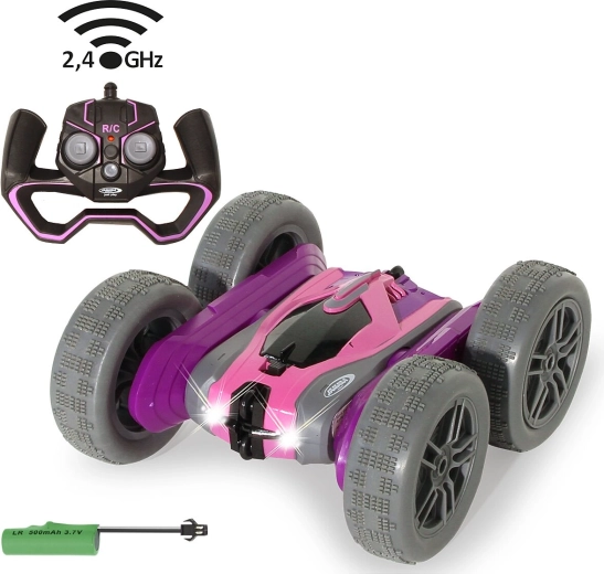 JAMARA SpinX stunt-RC-bil lilla-pink 2,4 GHz