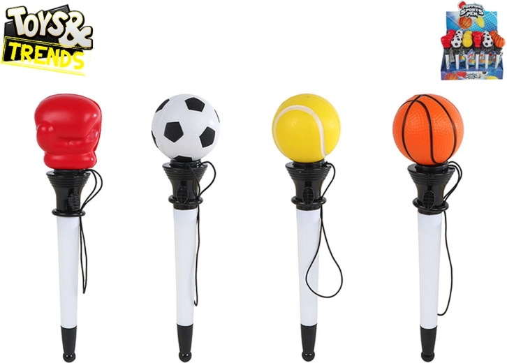Plastikkuglepen med sportsmotiv Toys&Trends