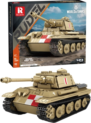 World of Tanks byggesæt tank Pudel 969 dele
