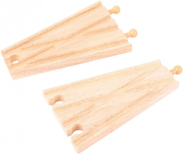 Bigjigs Rail lige sporskifter 2 stk