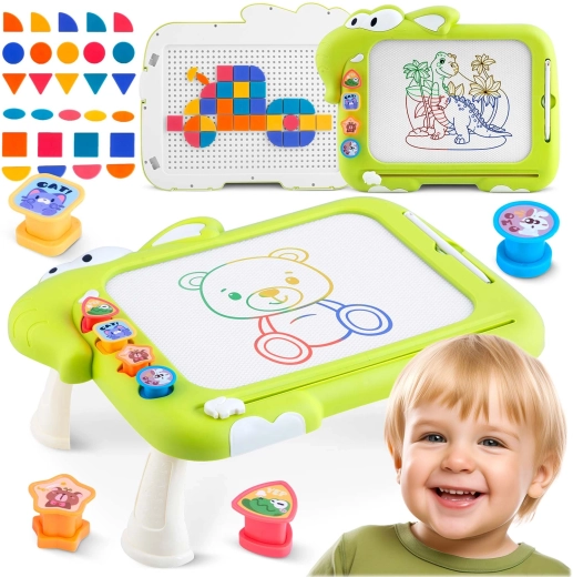 Ricokids magnetisk tegnetavle med bord og mosaik rk-823 - 1 stk.