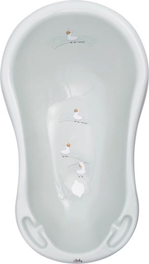 Maltex babybadekar med prop Lama Minimal 84 cm – salviegrøn