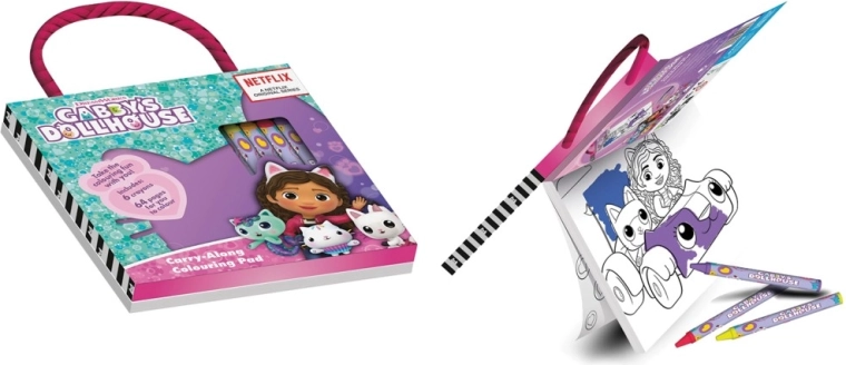 Gabby malebog med farveblyanter – Gabbys magiske hus