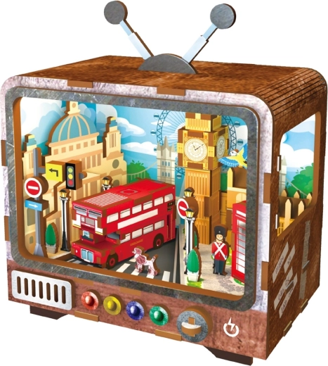 2Kids Toys 3D træpuslesæt retro TV London