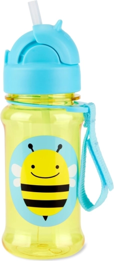 Skip Hop Zoo Tritan-flaske med sugerør Bi 355 ml