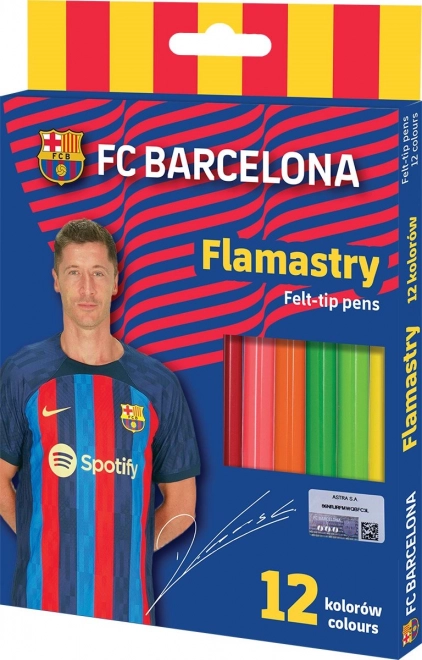 Tushpenne ASTRA FC Barcelona, 12 farver (mix)
