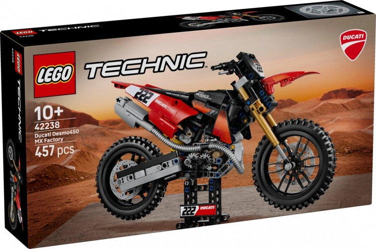 LEGO Technic motorcykel Ducati Desmo450 MX Factory 42238
