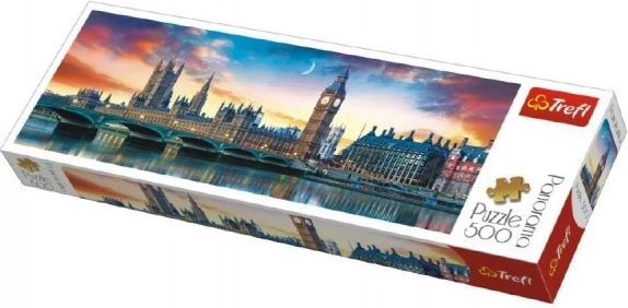 Puslespil 500 brikker Panorama - Big Ben og Westminsterpaladset