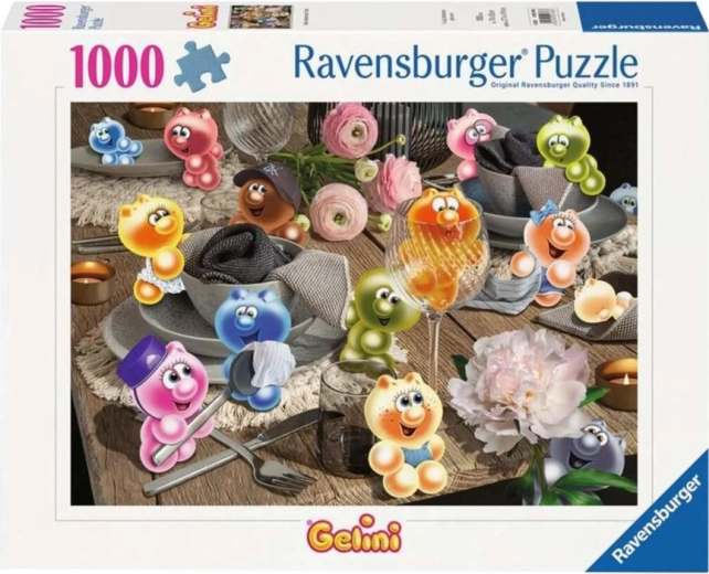 Ravensburger-puslespil Gelini: Dækning af bordet, 1000 brikker