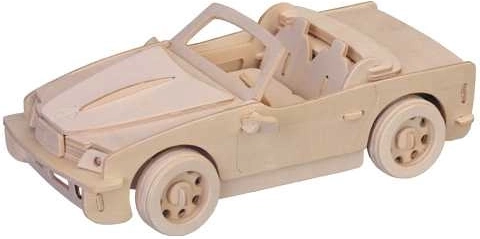 Woodcraft træ 3D‑puslespil bil BMW – stor model