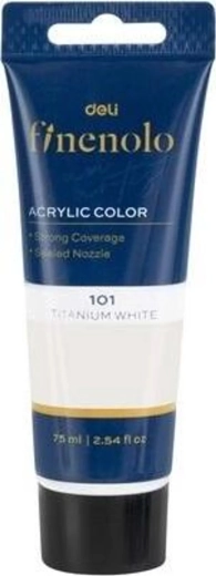 Hvid akrylmaling 75 ml