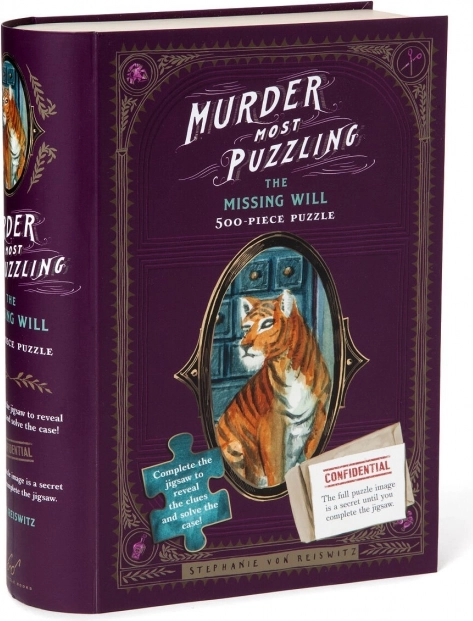 Puslespil med detektiv sag Den manglende testament 500 brikker